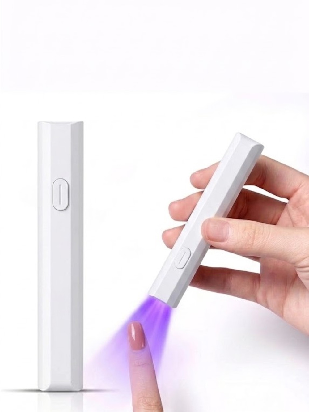 Portable rechargeable nail lamp for nail art.